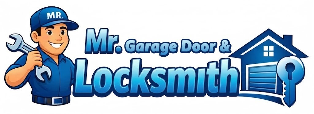 Mr. Garage Door and Locksmith Logo