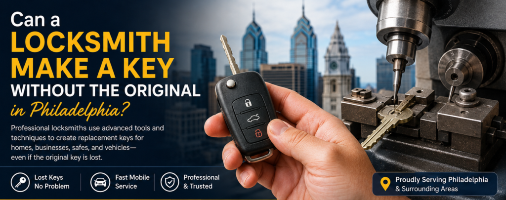 Can a Locksmith Make a Key Without the Original in Philadelphia